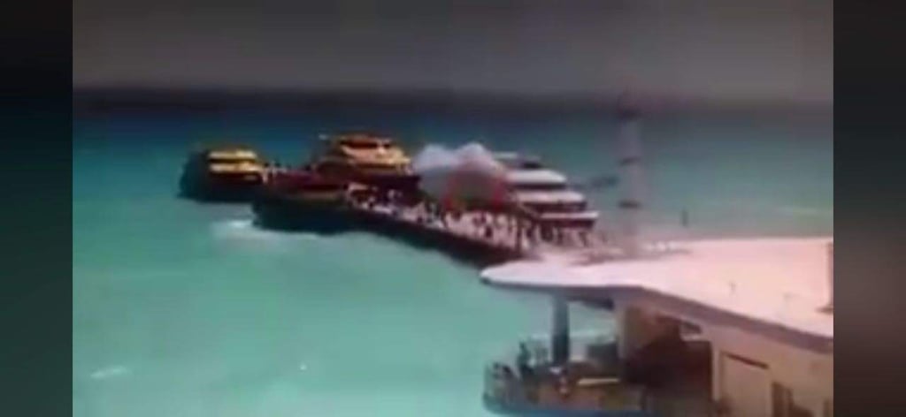 Difunden video del momento de la explosión en ferry
