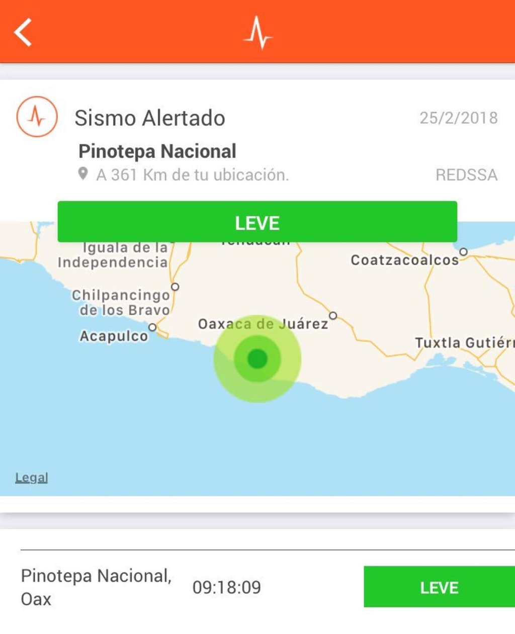 Se registra sismo de  4.0 en Pinotepa Nacional, Oaxaca