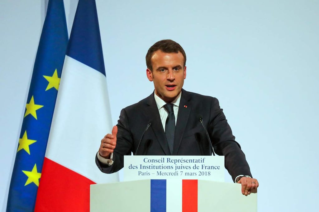 Se compromete Macron combatir el antisemitismo