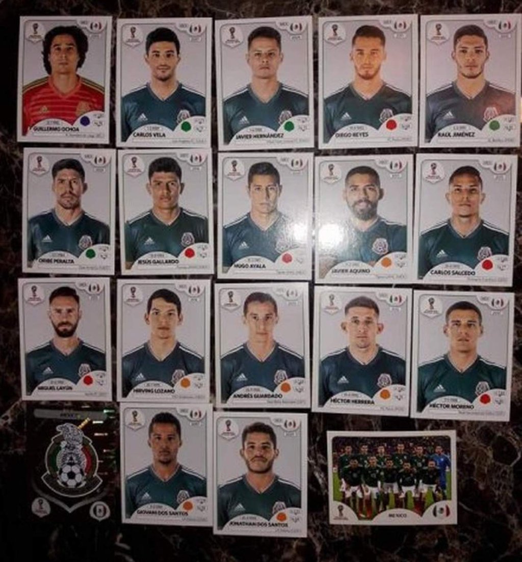 Filtran lista de Panini de futbolistas mexicanos para el Mundial