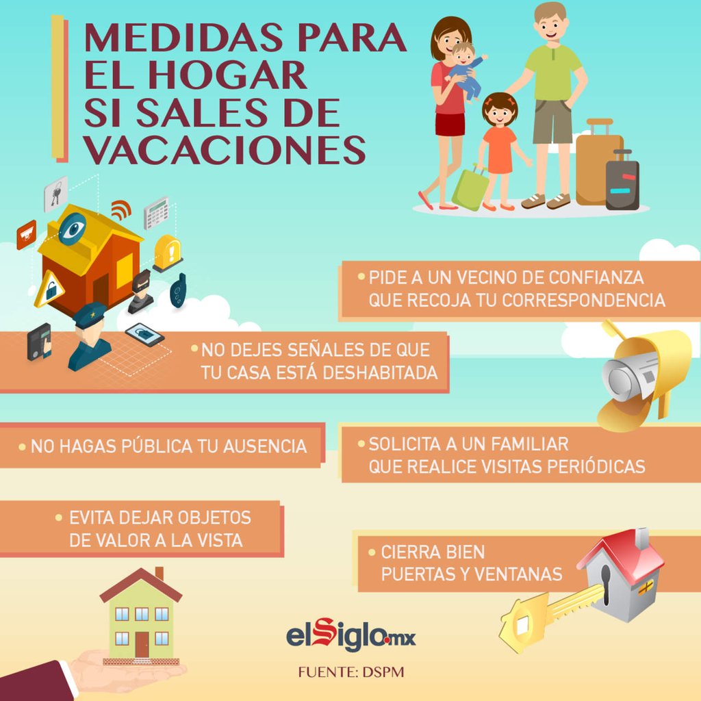 Recomendaciones de seguridad para el hogar en vacaciones