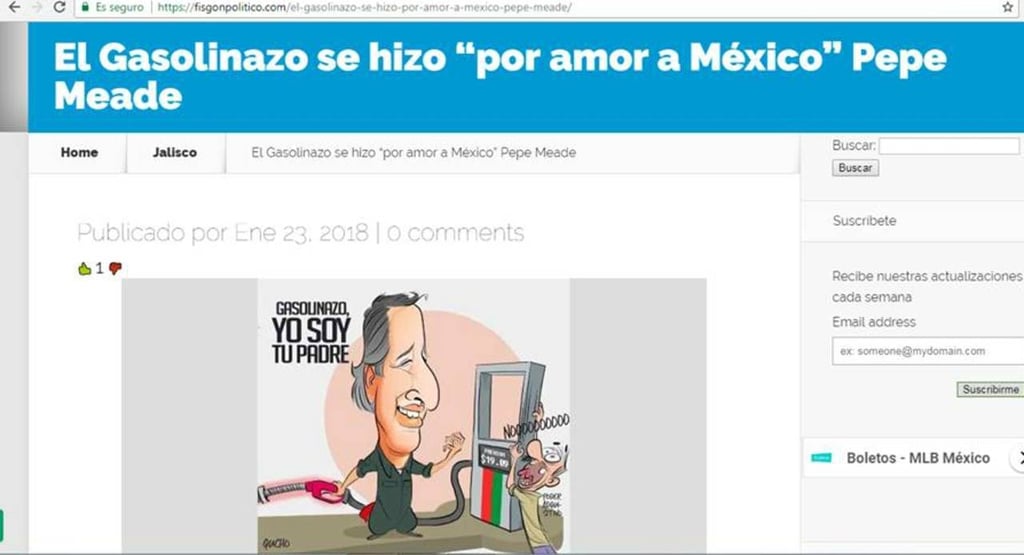 Meade nunca dijo 'el gasolinazo se hizo por amor a México'