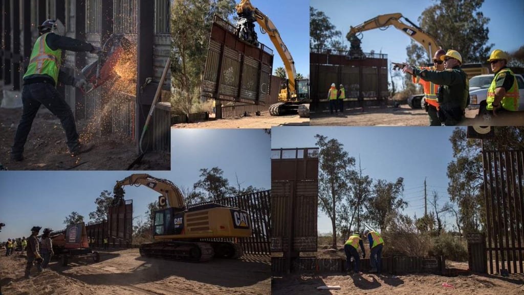 Presume Trump construcción del muro fronterizo