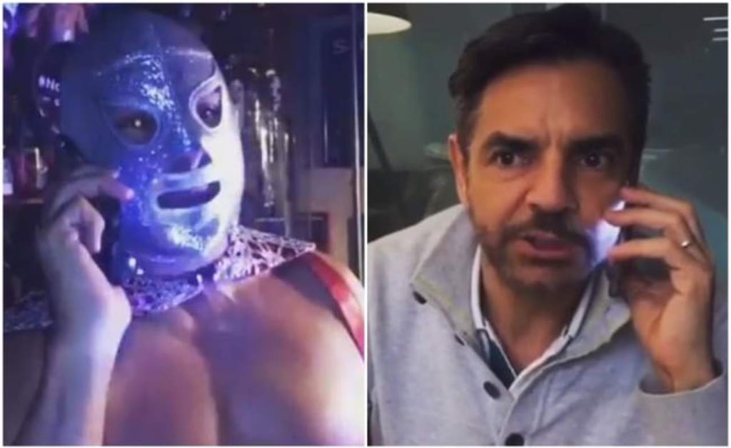 Eugenio Derbez hace broma al Santo