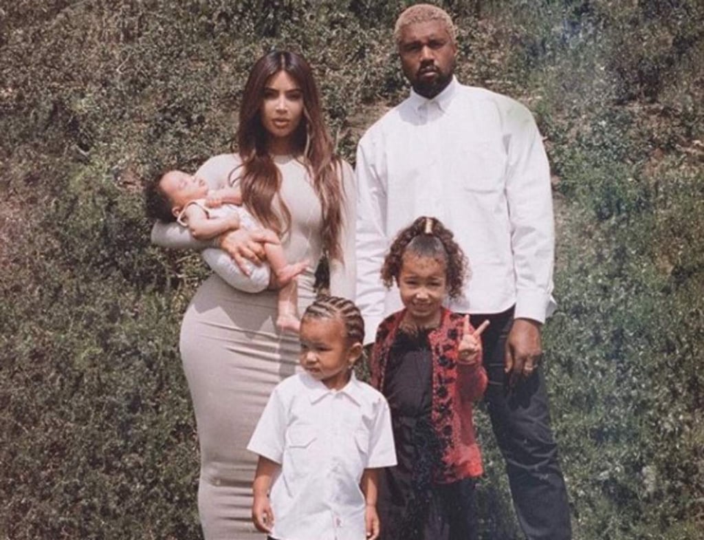 Los West Kardashian por primera vez juntos en una foto