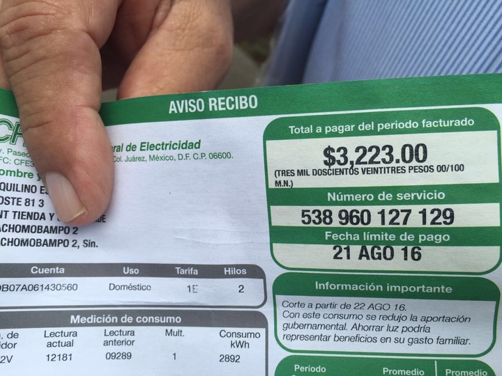 La CFE anuncia cambios en los recibos