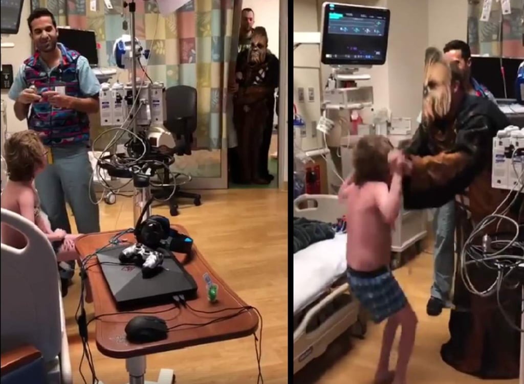 ‘Doctor Chewbacca' le da a su paciente la mejor noticia