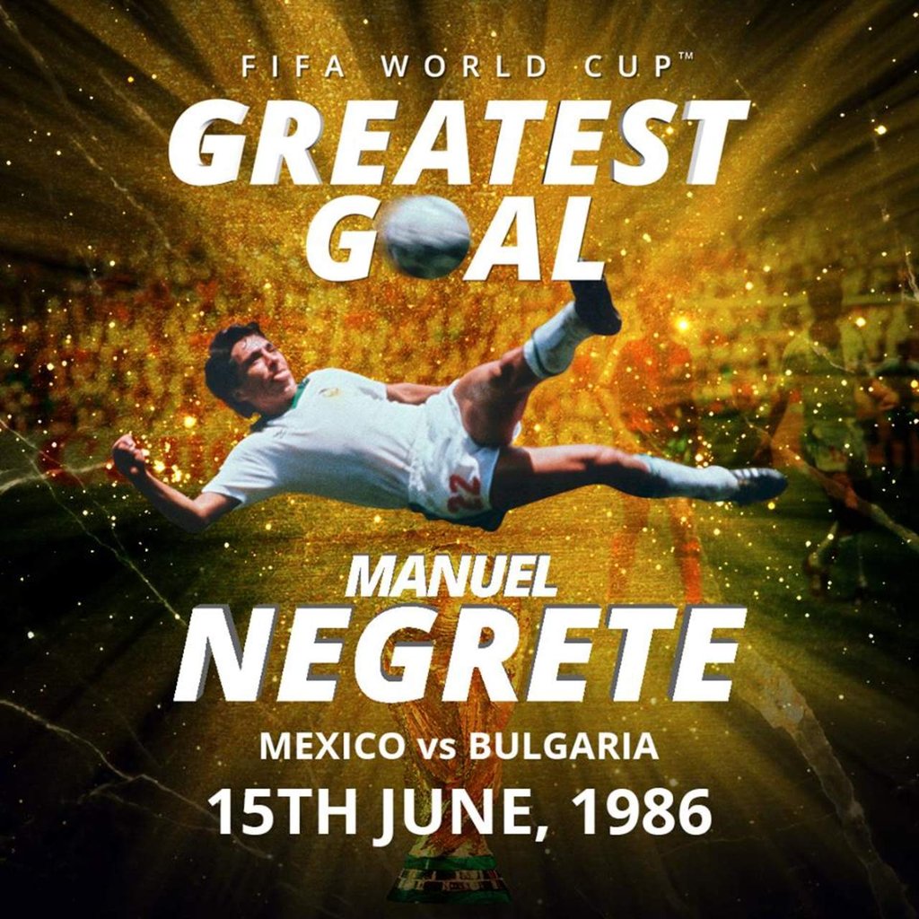Negrete es elegido como 'Mejor gol de los Mundiales'