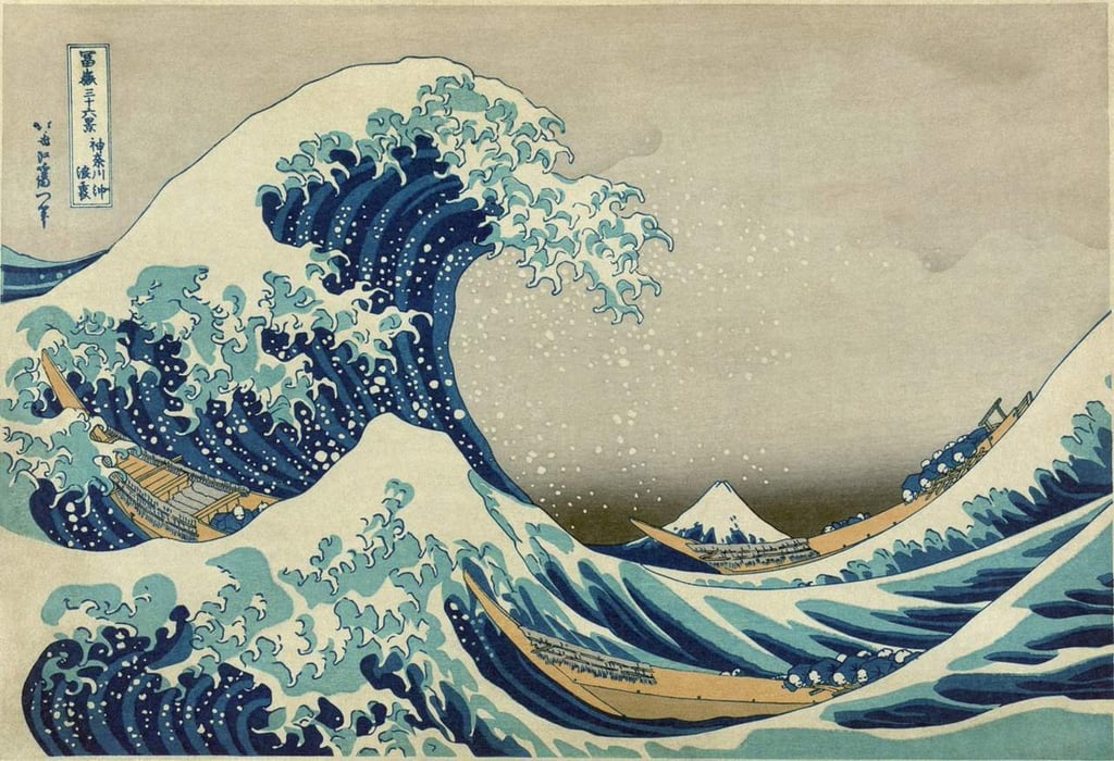 Subastarán La Gran Ola de Kanagawa de Katsushika Hokusai en NY