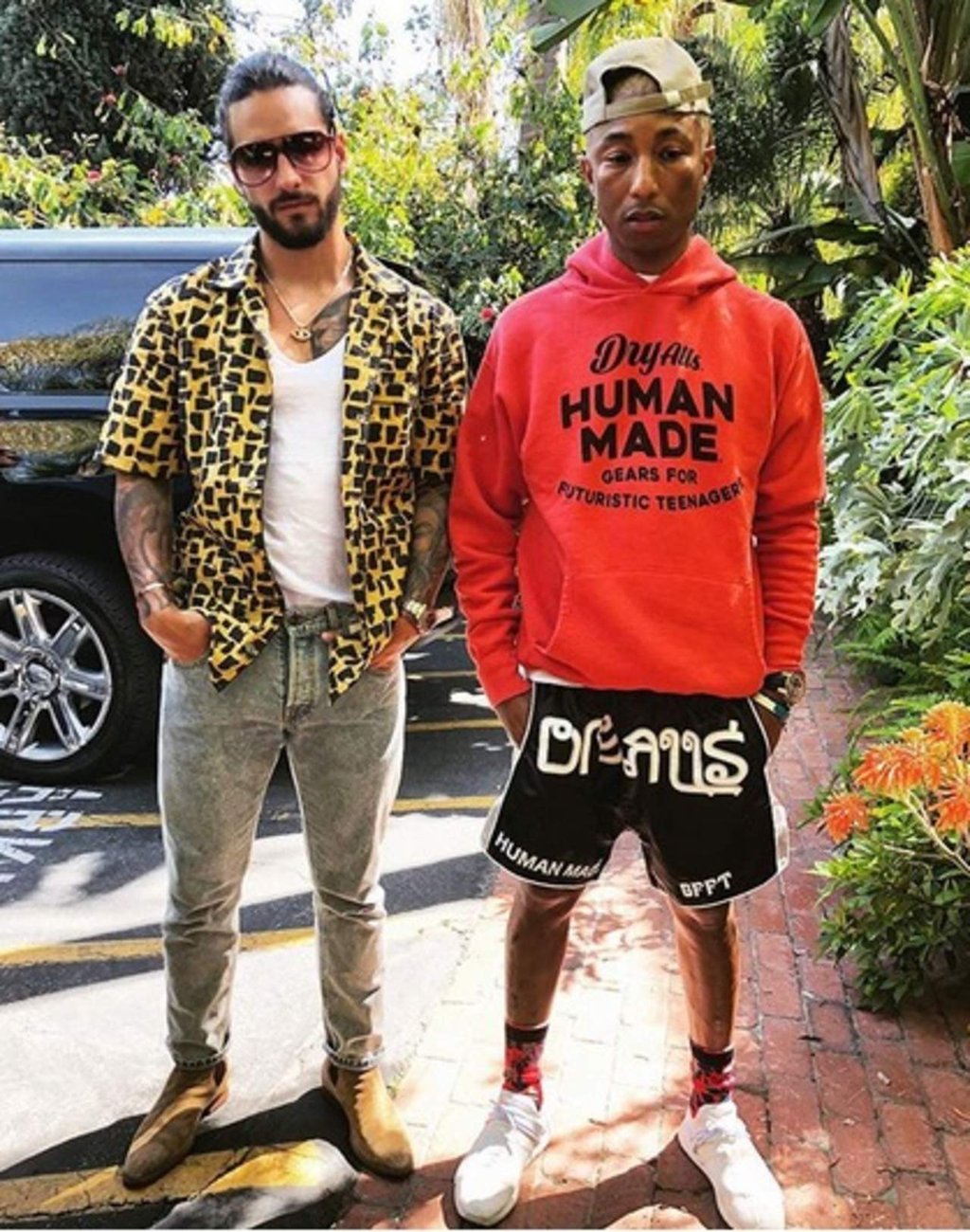 ¿Qué hace Maluma junto a Pharrell Williams?