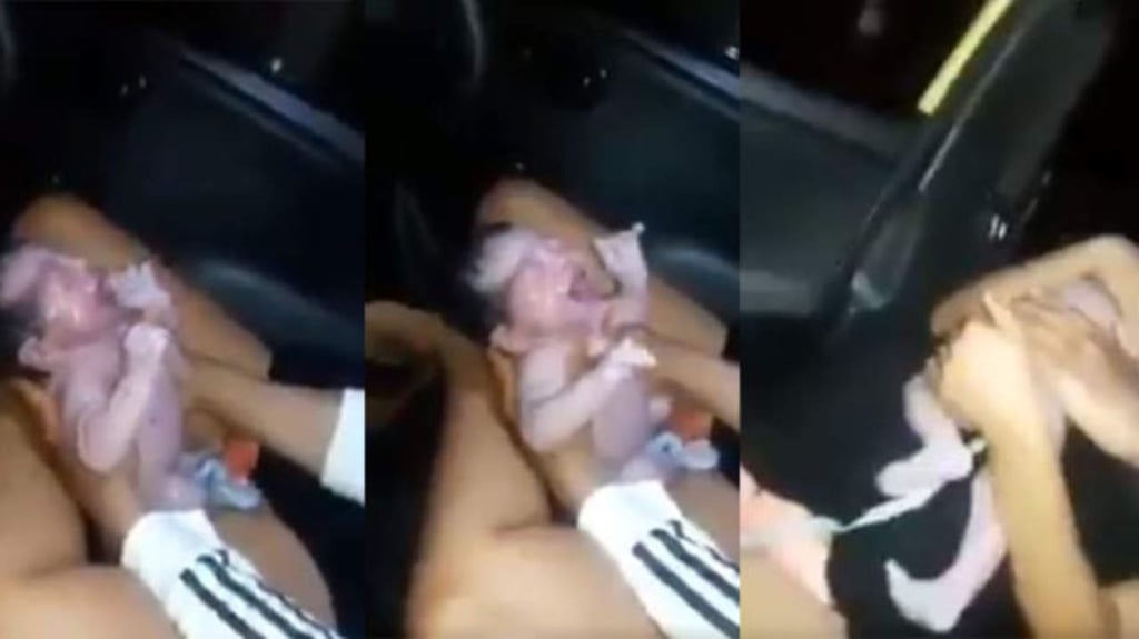 VIRAL: Mujer da a luz en un taxi