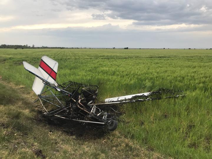 Se accidenta aeronave en Ignacio López Rayón