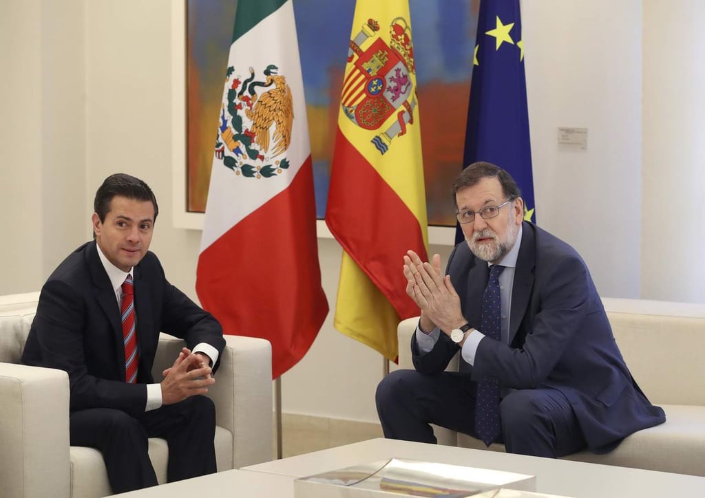 Discuten Peña Nieto y Mariano Rajoy, relación México-España