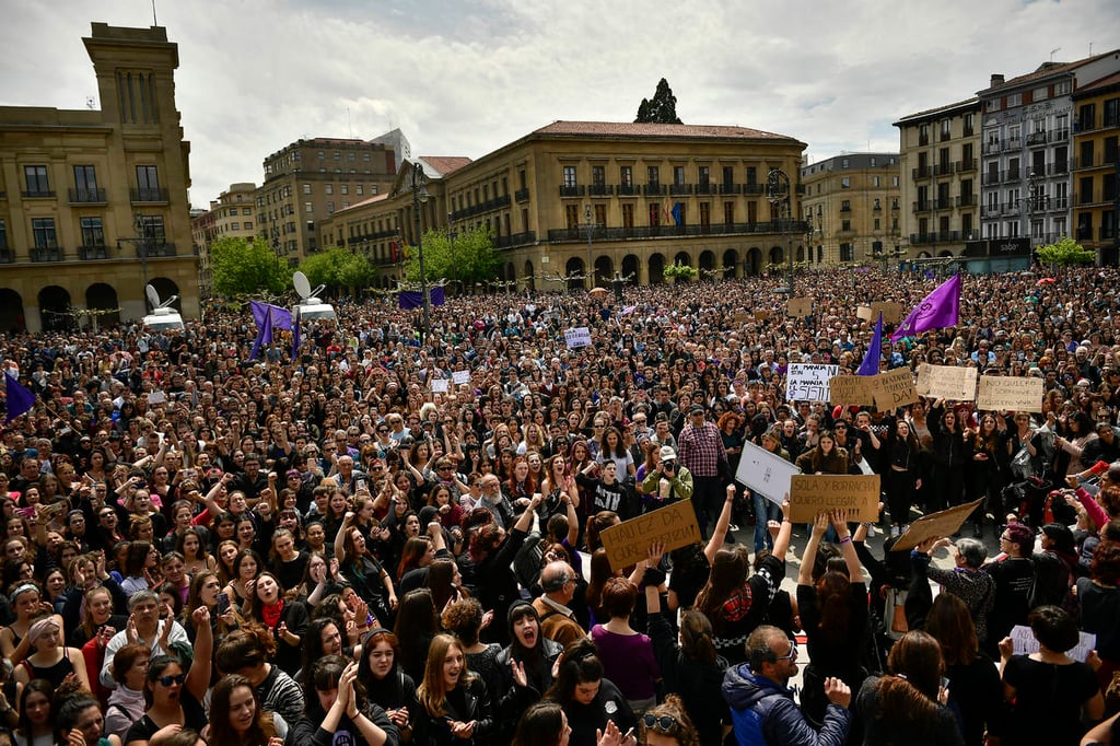 Arrecian protestas en España contra sentencia por violación