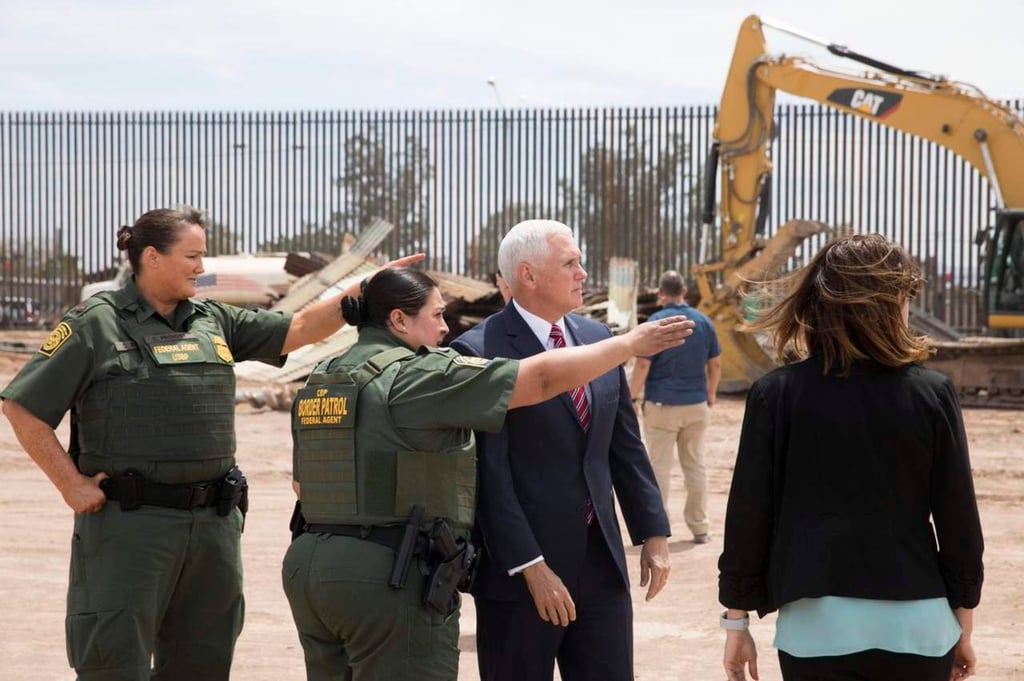 Garantiza Mike Pence muro completo en frontera con México