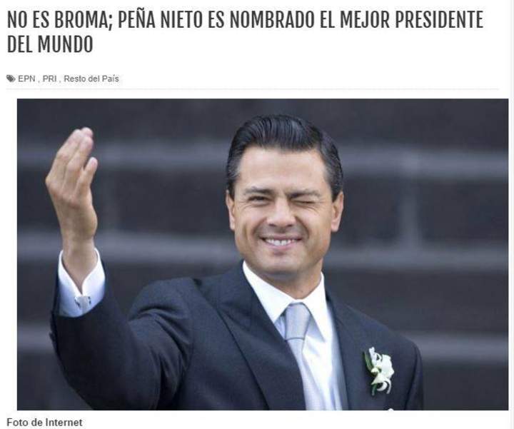 Peña Nieto no recibió título al mejor presidente