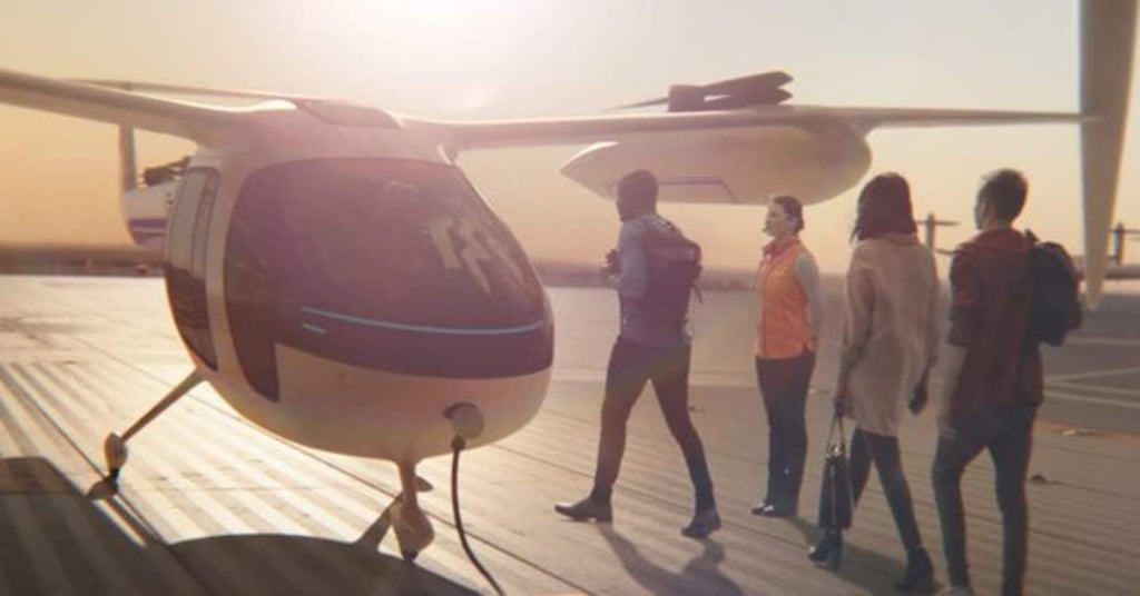 Uber da a conocer prototipo de taxi aéreo eléctrico para 2028