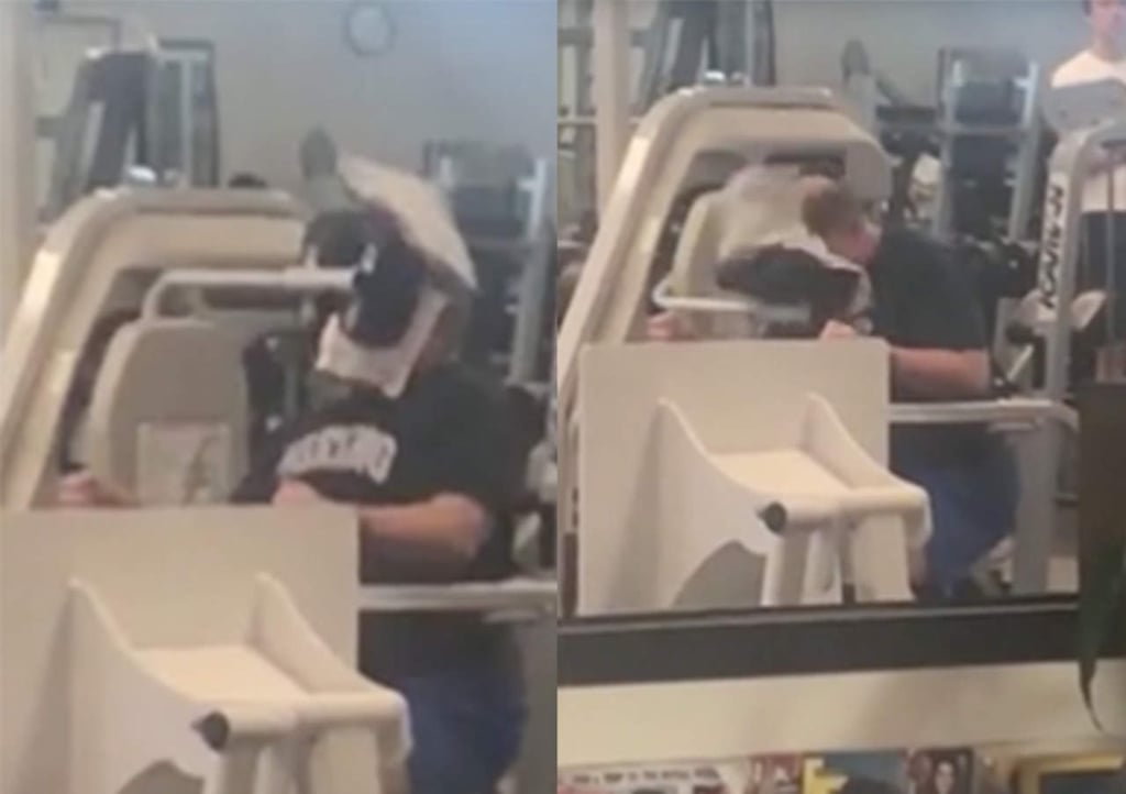 Hombre ejercita su cabeza en el gym y confunde a la red