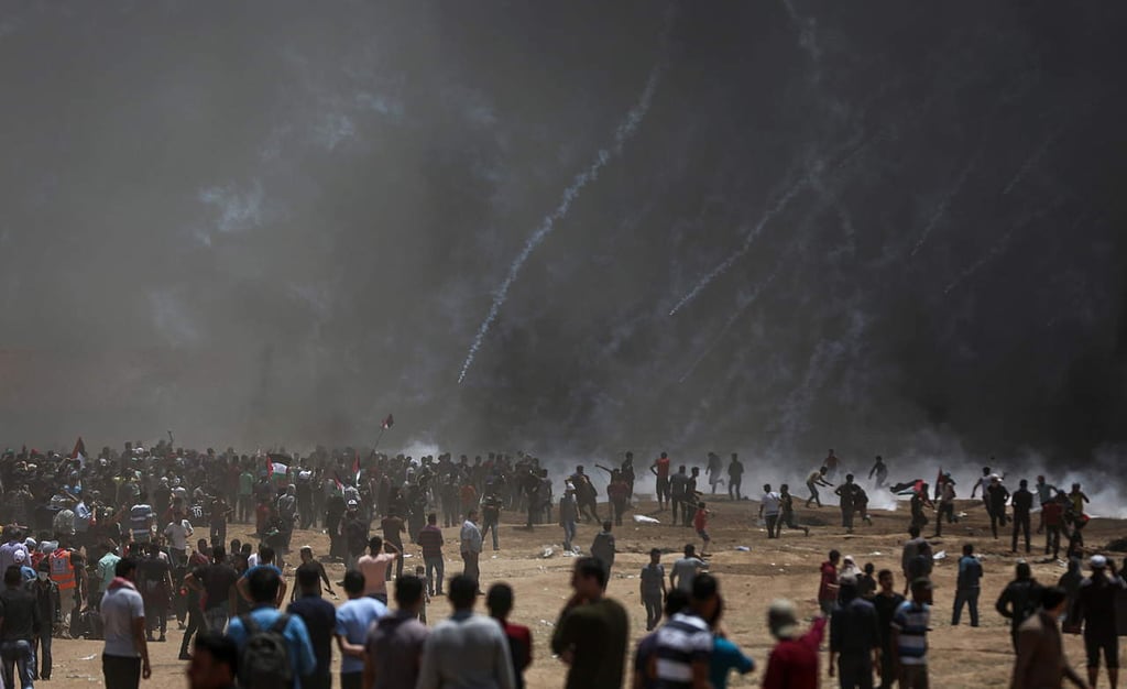 Sube a 58 los muertos por protestas en la franja de Gaza