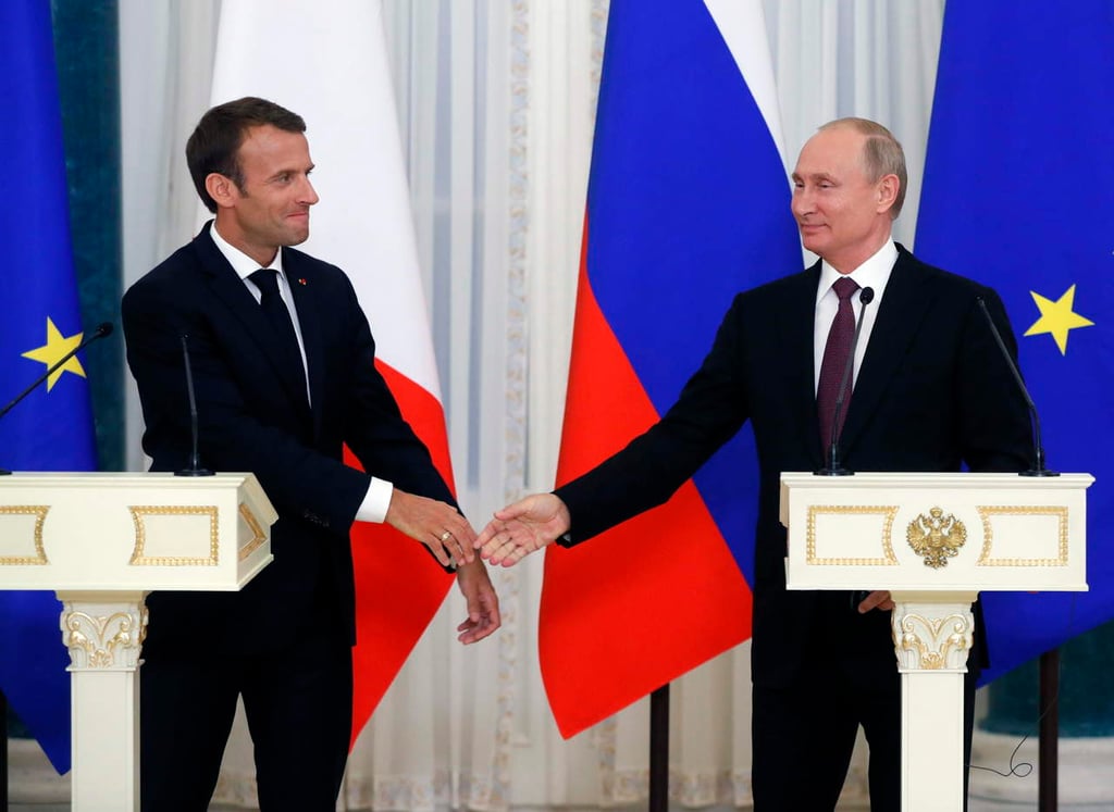 Putin y Macron instan a EU a seguir negociando con Irán y Norcorea