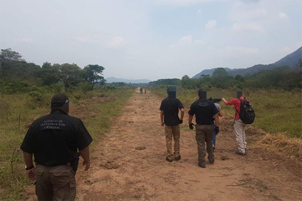 Aseguran pista aérea clandestina en Villaflores, Chiapas