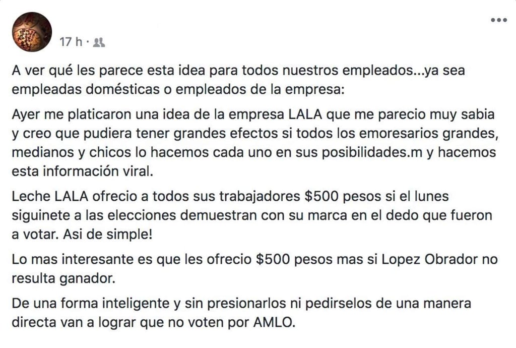 Falso que Lala y Sanborns emitieran comunicados vinculados a López Obrador