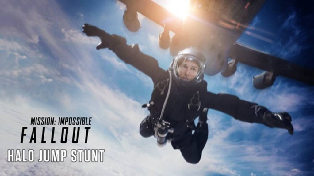Tom Cruise hace sus escenas de riesgo