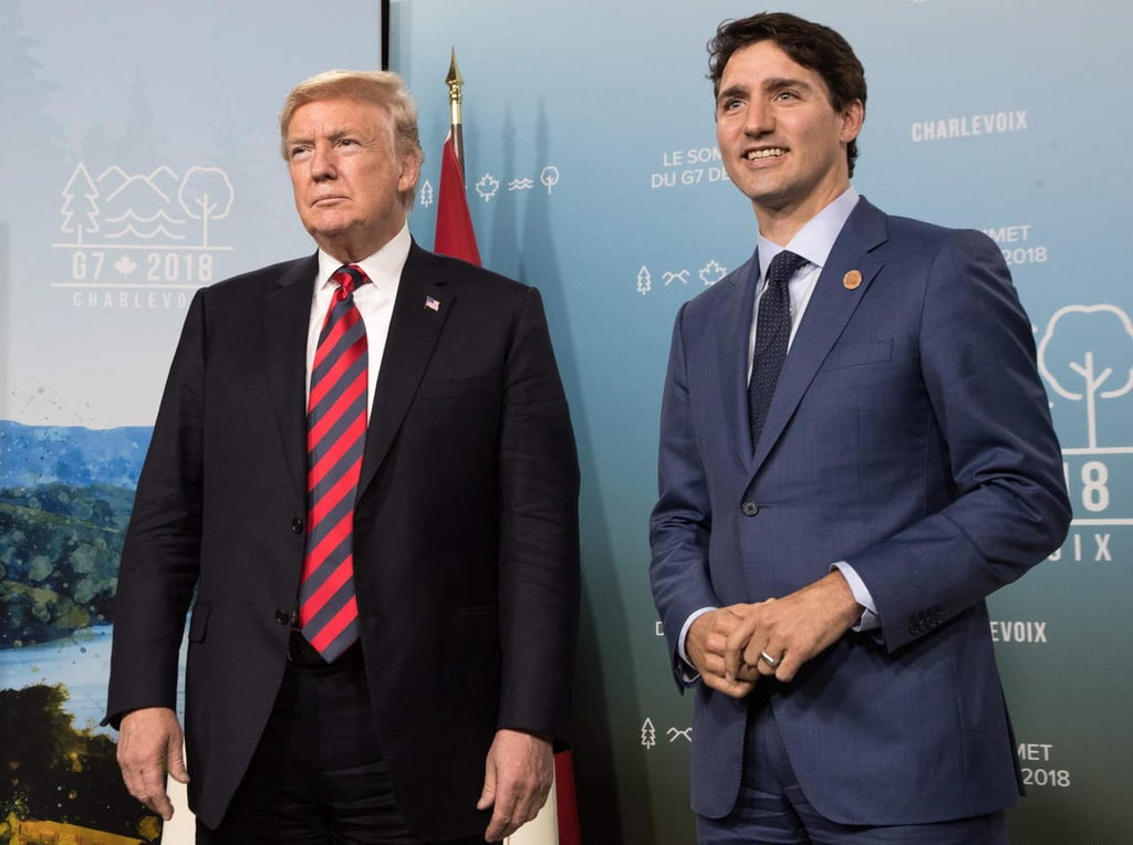Trump se dice satisfecho con relación entre EU y Canadá