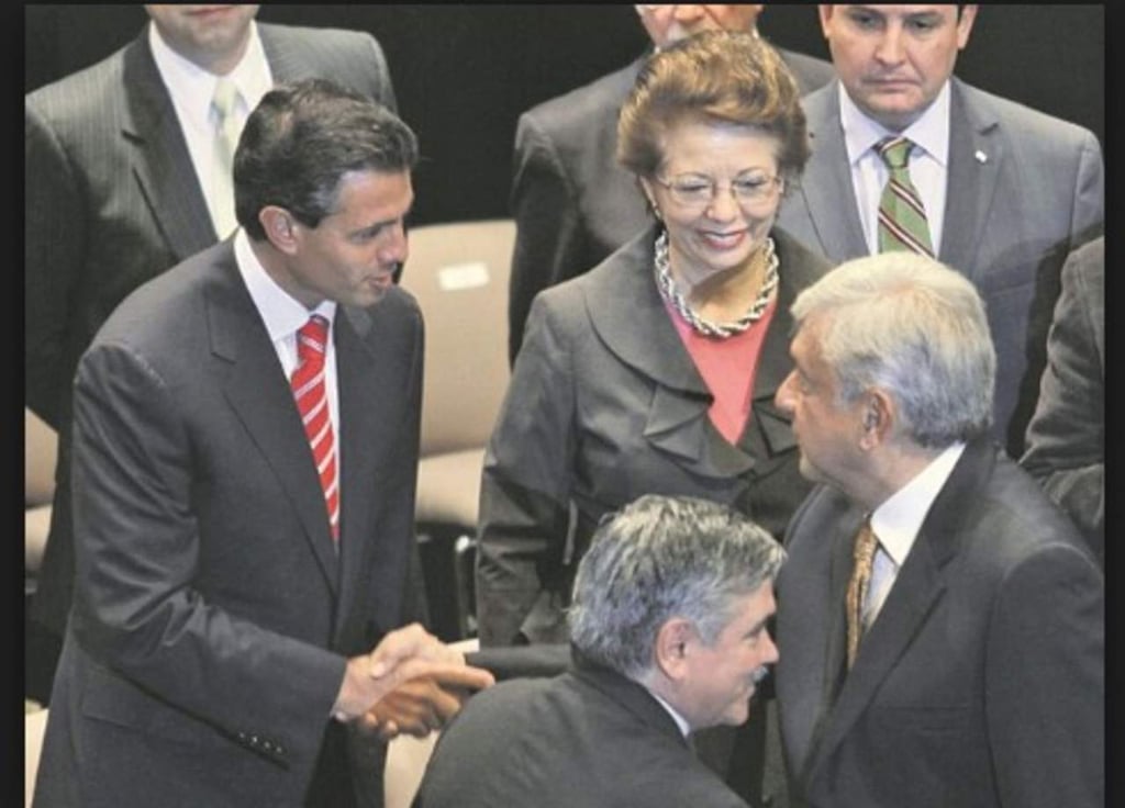La fotografía que mostró Anaya sobre López Obrador y Peña Nieto es de 2012