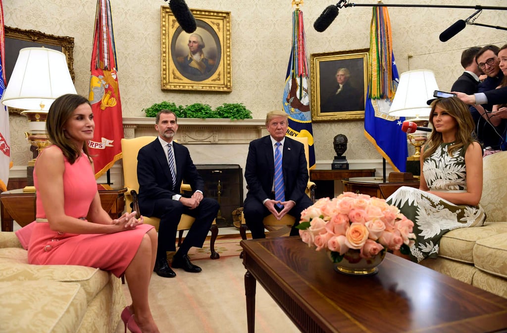 Trump recibe en la Casa Blanca a los reyes de España