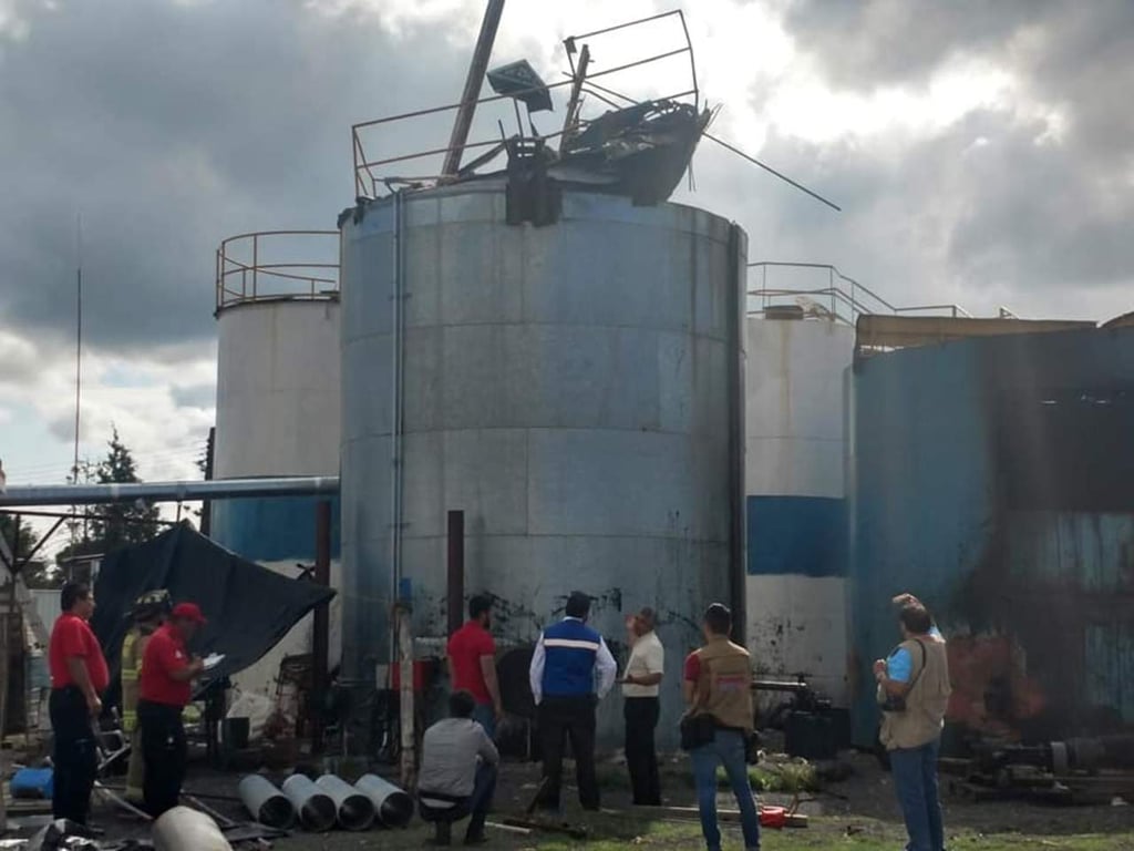 Reporta PC de Durango explosión en un tanque de almacenamiento