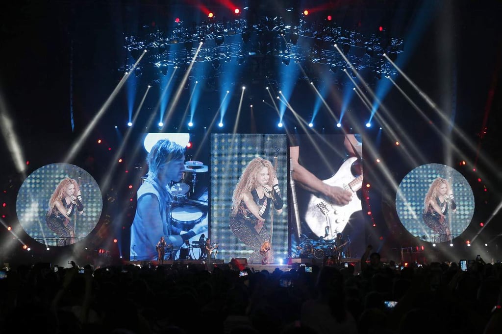 Shakira ofrece primer concierto en España de su gira
