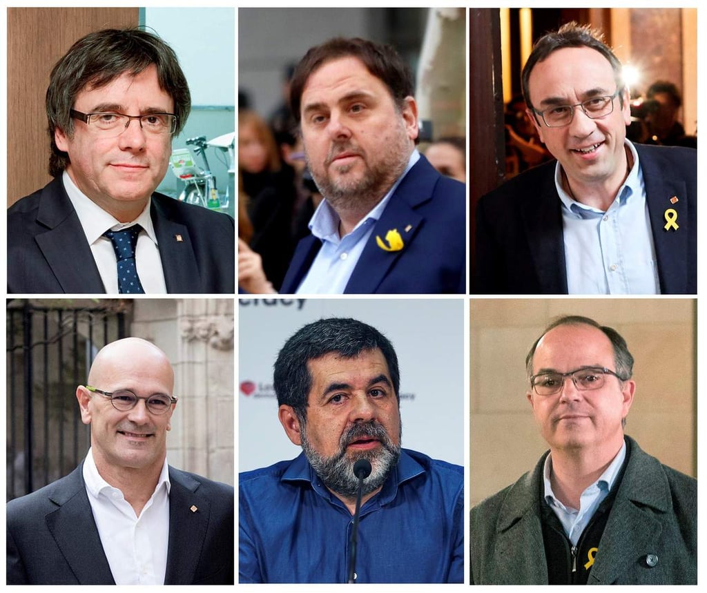 Ordena juez despojar de sus cargos a seis políticos catalanes