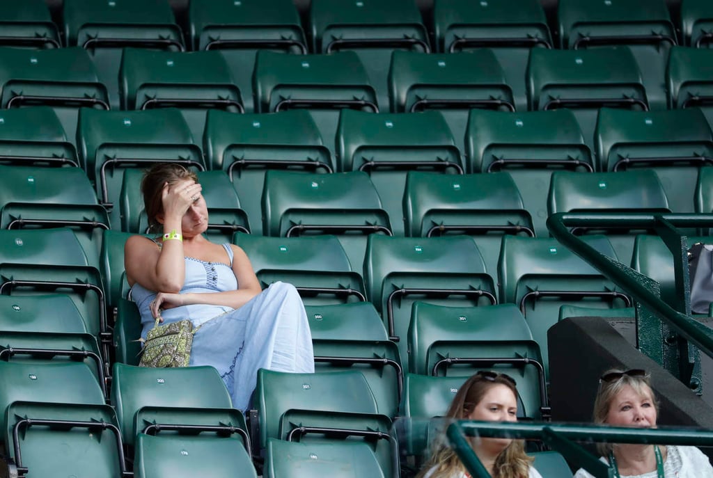Hasta en Wimbledon se distraen por el Mundial