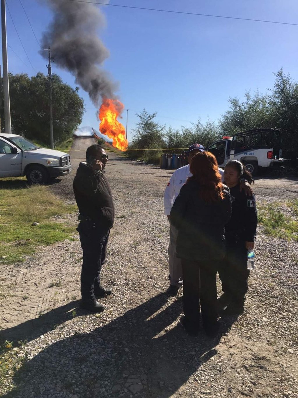 Se registra incendio en toma clandestina de gas en Puebla