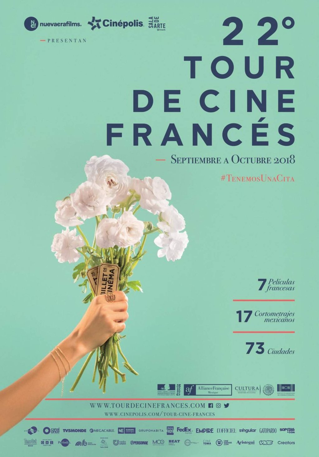 Tour de Cine Francés visitará 73 ciudades del país