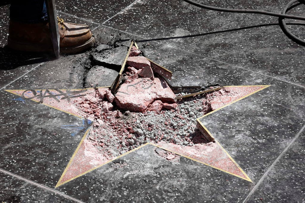 Sujeto que daño estrella de Trump en Hollywood pide remoción total