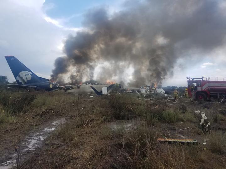 Investigan causas del accidente de avión de Aeromexico en Durango