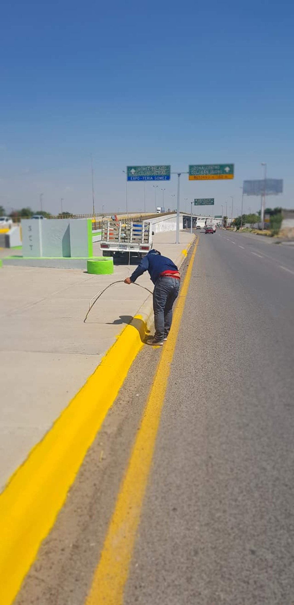 Mejoran aspecto del Puente Luis Donaldo Colosio