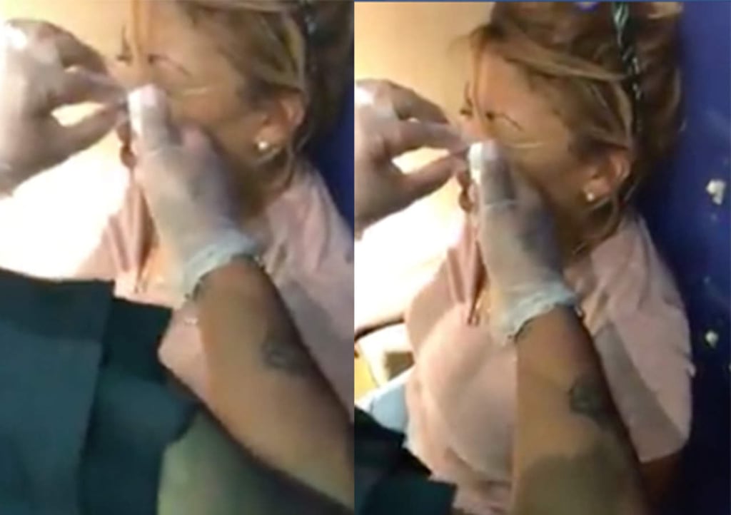 VIDEO: Su reacción tras perforarse la nariz se hace viral