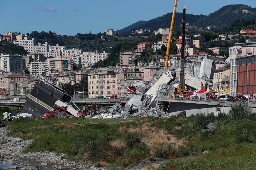 Decretan estado de emergencia en zona siniestrada en Génova