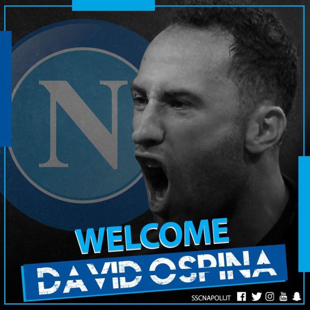 Napoli concreta el préstamo de Ospina