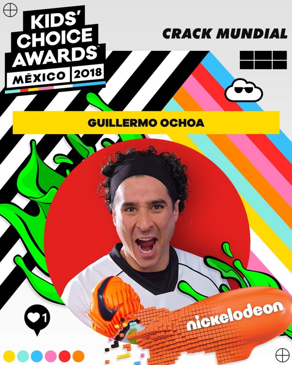 Nombran a Ochoa 'el crack del año' en los Kids Choice Awards
