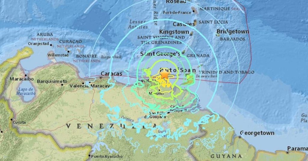 Se registra sismo de 6.3 en Venezuela; EU reporta magnitud de 7.3