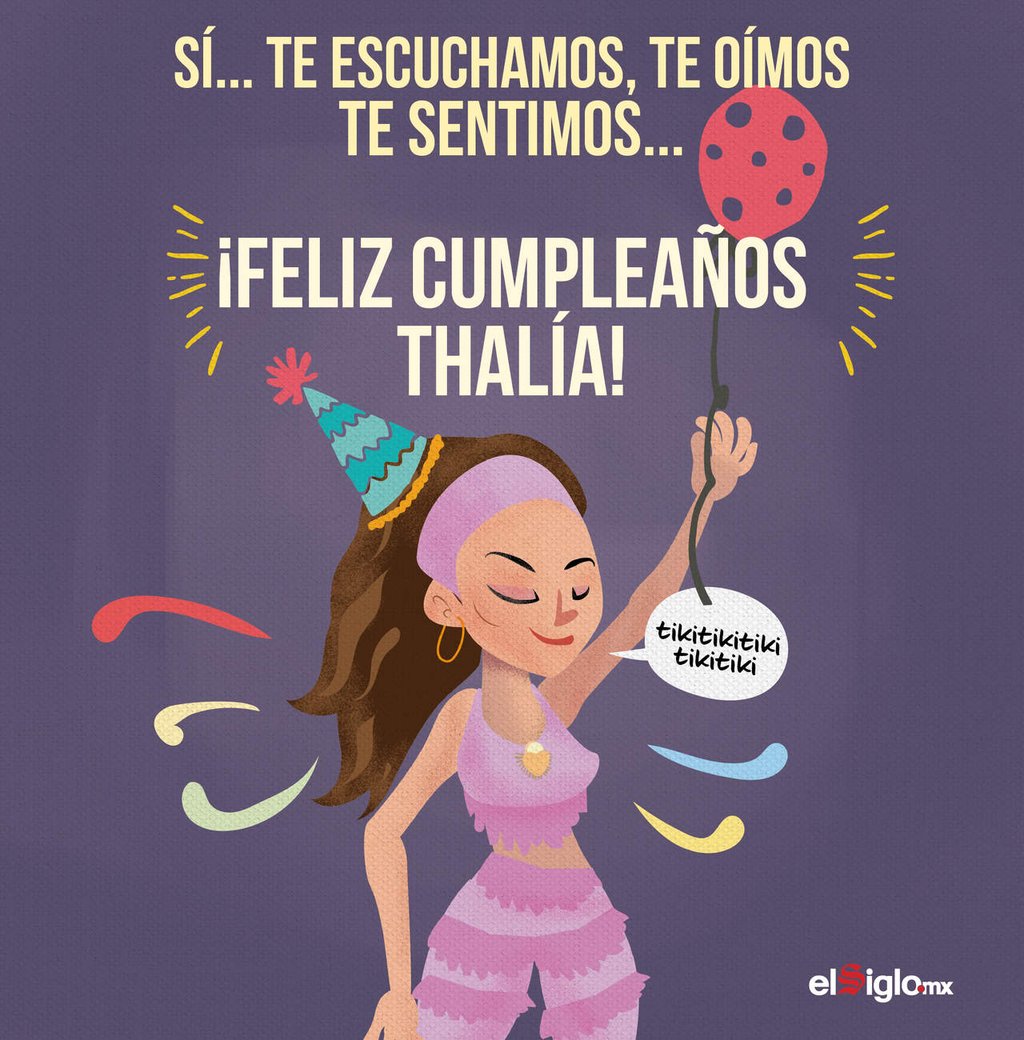 1971: Nace Thalía, famosa cantante, compositora, actriz, empresaria y modelo mexicana