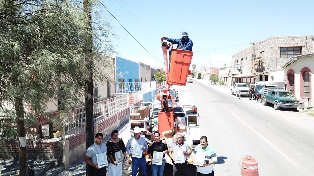 Arranca instalación de alumbrado Led en Mapimí
