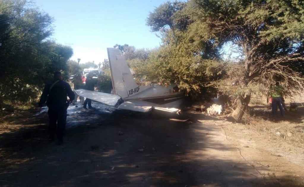 Se desploma avioneta en San Luis Potosí