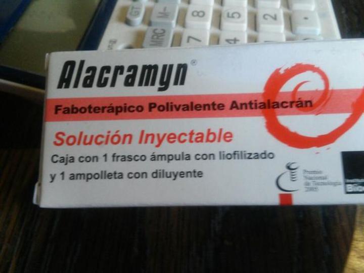 Se exporta suero antialacránico