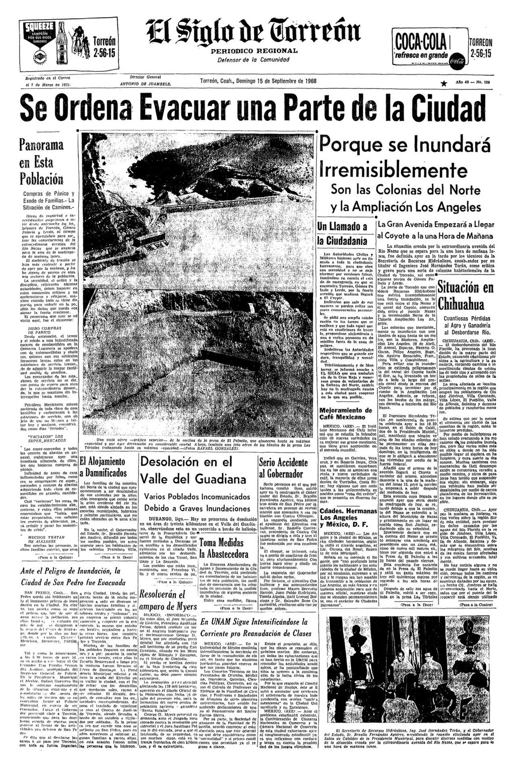 1968, a 50 años de la inundación en la Comarca Lagunera