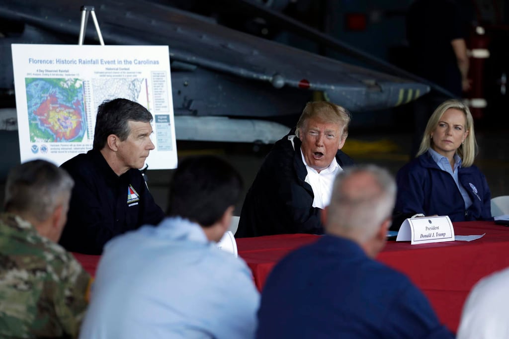 Trump visita Carolina del Norte tras impacto de 'Florence'